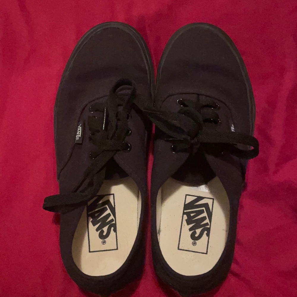 Black vans. Worn twice.